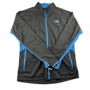 The North Face Men’s Lightning Zip In Rain Jacket in Hero Blue/Black. Size M